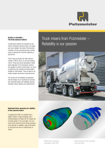 Truckmixer quality with finite element method Brochure EN